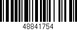 Código de barras (EAN, GTIN, SKU, ISBN): '48841754'