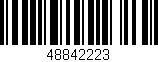 Código de barras (EAN, GTIN, SKU, ISBN): '48842223'