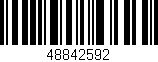 Código de barras (EAN, GTIN, SKU, ISBN): '48842592'