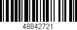 Código de barras (EAN, GTIN, SKU, ISBN): '48842721'
