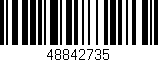 Código de barras (EAN, GTIN, SKU, ISBN): '48842735'