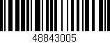 Código de barras (EAN, GTIN, SKU, ISBN): '48843005'
