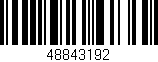 Código de barras (EAN, GTIN, SKU, ISBN): '48843192'