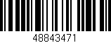 Código de barras (EAN, GTIN, SKU, ISBN): '48843471'