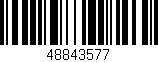 Código de barras (EAN, GTIN, SKU, ISBN): '48843577'