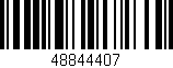 Código de barras (EAN, GTIN, SKU, ISBN): '48844407'