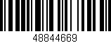 Código de barras (EAN, GTIN, SKU, ISBN): '48844669'