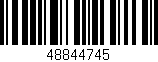 Código de barras (EAN, GTIN, SKU, ISBN): '48844745'