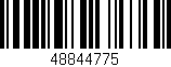 Código de barras (EAN, GTIN, SKU, ISBN): '48844775'