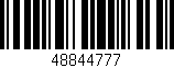 Código de barras (EAN, GTIN, SKU, ISBN): '48844777'
