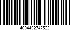 Código de barras (EAN, GTIN, SKU, ISBN): '4884492747522'