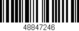 Código de barras (EAN, GTIN, SKU, ISBN): '48847246'