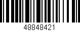 Código de barras (EAN, GTIN, SKU, ISBN): '48848421'