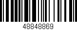 Código de barras (EAN, GTIN, SKU, ISBN): '48848869'