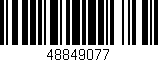 Código de barras (EAN, GTIN, SKU, ISBN): '48849077'