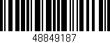 Código de barras (EAN, GTIN, SKU, ISBN): '48849187'