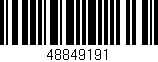 Código de barras (EAN, GTIN, SKU, ISBN): '48849191'