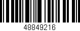 Código de barras (EAN, GTIN, SKU, ISBN): '48849216'