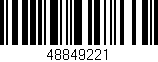 Código de barras (EAN, GTIN, SKU, ISBN): '48849221'