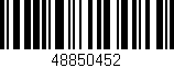 Código de barras (EAN, GTIN, SKU, ISBN): '48850452'