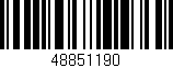 Código de barras (EAN, GTIN, SKU, ISBN): '48851190'