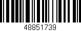 Código de barras (EAN, GTIN, SKU, ISBN): '48851739'