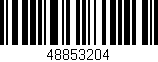 Código de barras (EAN, GTIN, SKU, ISBN): '48853204'