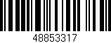 Código de barras (EAN, GTIN, SKU, ISBN): '48853317'