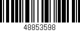 Código de barras (EAN, GTIN, SKU, ISBN): '48853598'