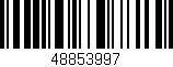 Código de barras (EAN, GTIN, SKU, ISBN): '48853997'