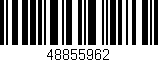 Código de barras (EAN, GTIN, SKU, ISBN): '48855962'