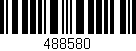 Código de barras (EAN, GTIN, SKU, ISBN): '488580'
