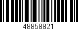 Código de barras (EAN, GTIN, SKU, ISBN): '48858821'