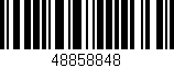 Código de barras (EAN, GTIN, SKU, ISBN): '48858848'