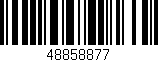 Código de barras (EAN, GTIN, SKU, ISBN): '48858877'