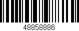 Código de barras (EAN, GTIN, SKU, ISBN): '48858886'