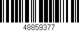 Código de barras (EAN, GTIN, SKU, ISBN): '48859377'