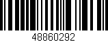 Código de barras (EAN, GTIN, SKU, ISBN): '48860292'