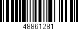 Código de barras (EAN, GTIN, SKU, ISBN): '48861281'