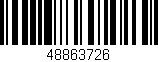 Código de barras (EAN, GTIN, SKU, ISBN): '48863726'
