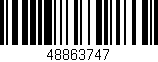 Código de barras (EAN, GTIN, SKU, ISBN): '48863747'