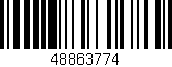 Código de barras (EAN, GTIN, SKU, ISBN): '48863774'