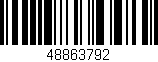 Código de barras (EAN, GTIN, SKU, ISBN): '48863792'