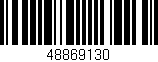 Código de barras (EAN, GTIN, SKU, ISBN): '48869130'