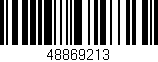 Código de barras (EAN, GTIN, SKU, ISBN): '48869213'