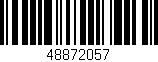 Código de barras (EAN, GTIN, SKU, ISBN): '48872057'