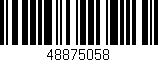 Código de barras (EAN, GTIN, SKU, ISBN): '48875058'
