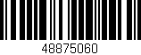 Código de barras (EAN, GTIN, SKU, ISBN): '48875060'