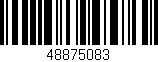 Código de barras (EAN, GTIN, SKU, ISBN): '48875083'