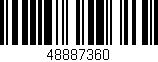 Código de barras (EAN, GTIN, SKU, ISBN): '48887360'